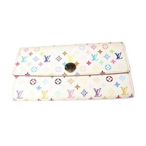 Louis Vuitton X Takashi Murakami White Monogram Multicolore Sarah Wallet